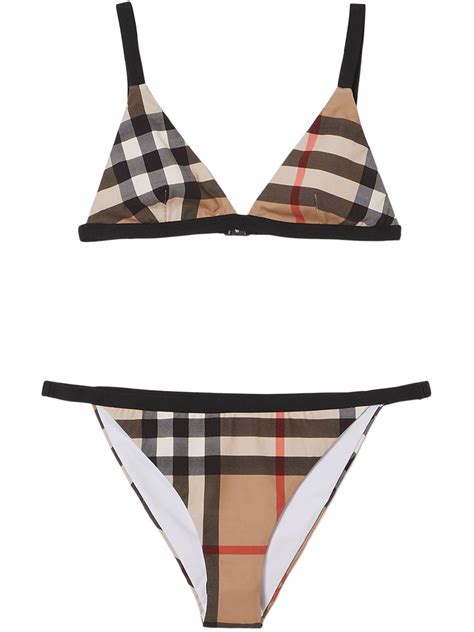 burberry vintage check bikini